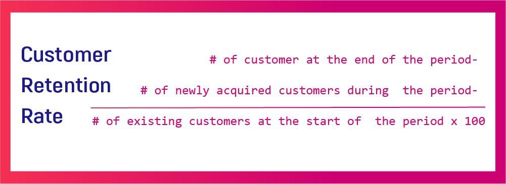 formula for customer retention rate 