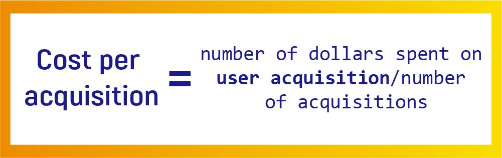 formula for cost per acquisition