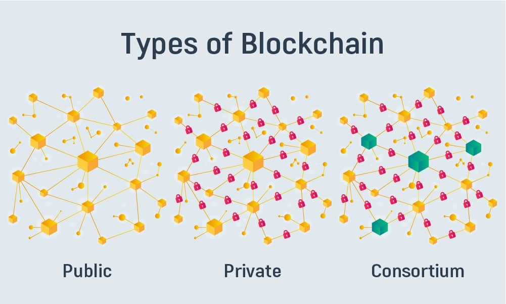 three (3) types of blockchain