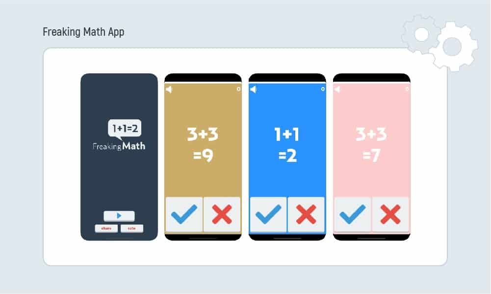 Freaking math app visuals