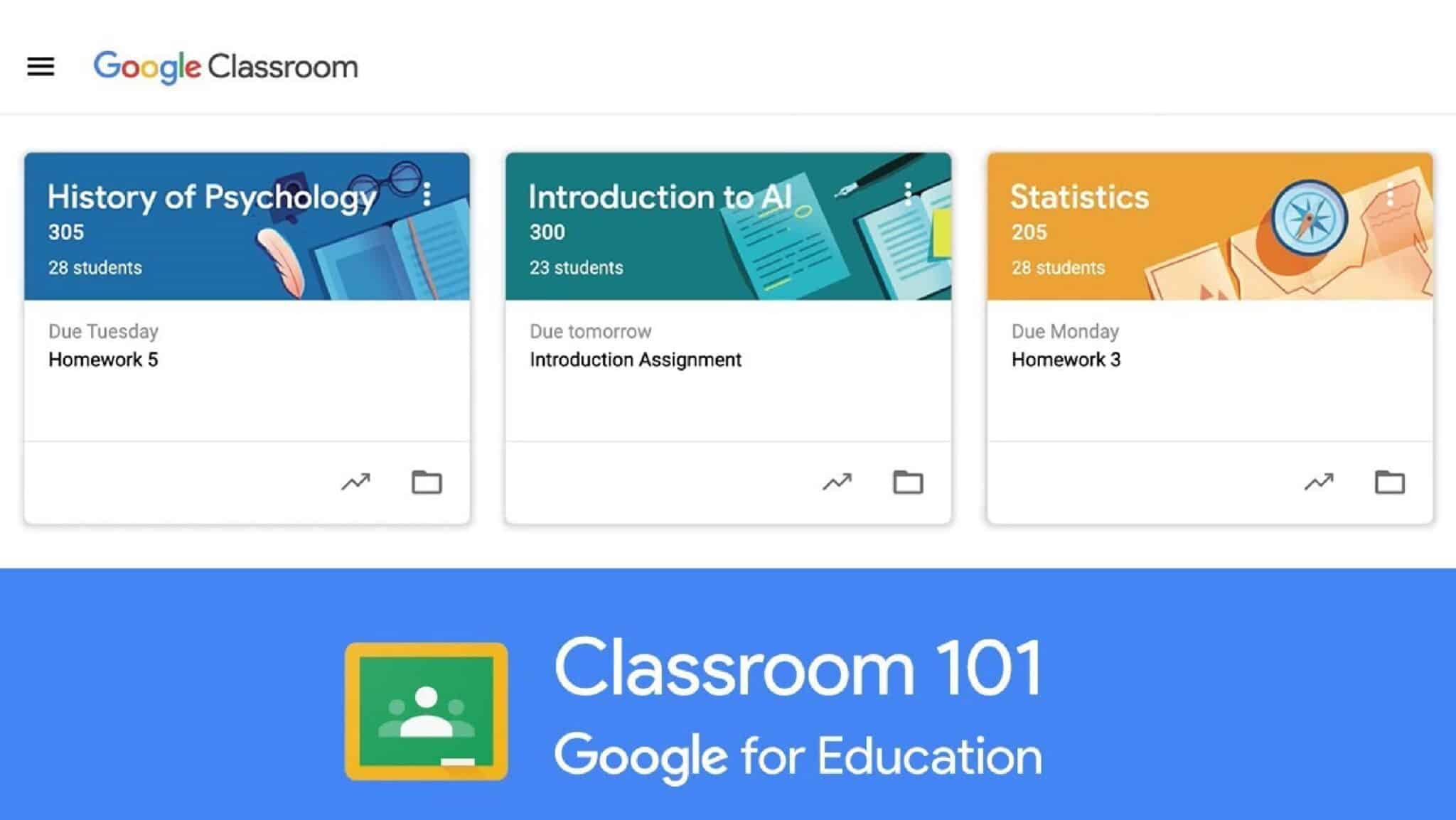 Google Classroom learning management app