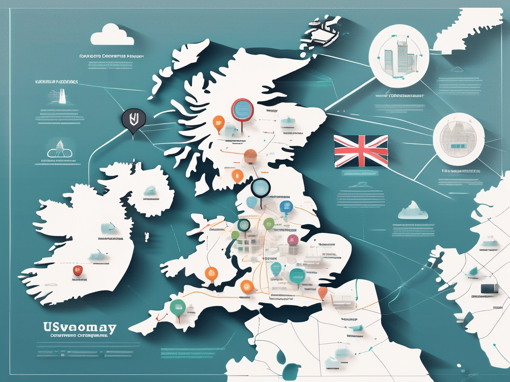 A digital map of the united kingdom